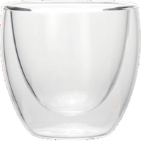 Was Germany Espresso Set Curved Borosilicate Glass 80 ml Pack of 2