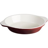 Vogue Red Round Cast Iron Gratin Dish 400ml