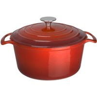 Vogue Red Round Casserole Dish 4Ltr