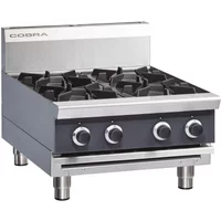Cobra C6D-B 600mm Four Burner Gas Cooktop - Bench Model NAT