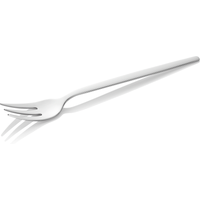 Alex Dessert Fork Set, Silver, 18/10 Chrome-Nickel Steel, Pack of 12