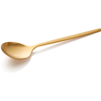 Alex Gold Soup Spoon Set, Matt PVD Coating, Pack of 12