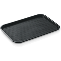 Logistics Fast Food Tray Set 35 x 27 cm Black Pack of 24