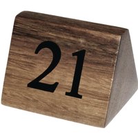 Olympia Wooden Table Number Signs Numbers 21-30 (10 pack)