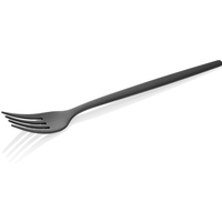 Alex Black Flatware Set, Chrome Nickel Steel, Pack of 12