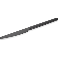 Alex Black Flatware Set, Chrome Steel, PVD Coating, Pack of 12