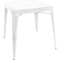 Bolero Bistro Square Steel Table White 668mm (Single)