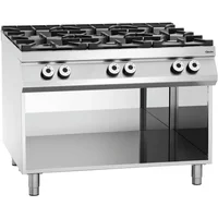 Bartscher Gas stove, 6 burners, OBU Freestanding