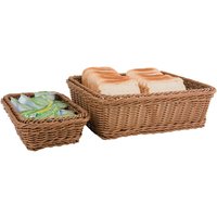 Polypropylene Brown Rattan Basket 1/1 GN