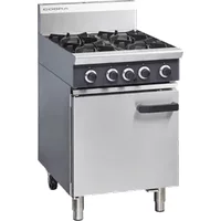 Cobra CR6D - 600mm Four Burner Gas Range Static Oven LPG
