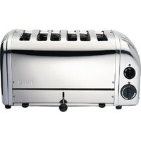 Dualit Bun Toaster 6 Bun Metallic Silver 61028