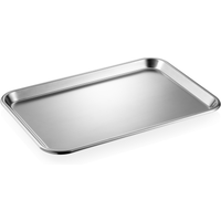 Was Germany Burger Tray Chrome Nickel Steel 39 x 27 x 2 cm