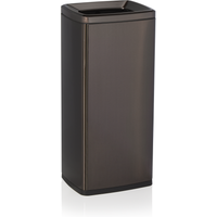 Was Germany Waste Bin Black Chrome Nickel Steel 32x26.5x70 cm