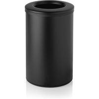Was Germany Waste Bin Stainless Steel Black Dia 35.5 cm 40 L