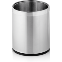 Was Germany Waste Paper Bin Silver Dia 22 cm Chrome Nickel Steel