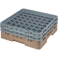 Cambro Camrack Beige 49 Compartments Max Glass Height 133mm