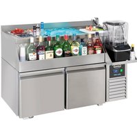REFRIGERATED COUNTER 2 DOORS WITH COCKTAIL BAR STATION