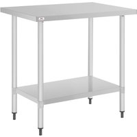 Nisbets Essentials Self Assembly Stainless Steel Table 800 x 600mm
