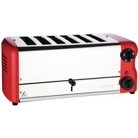 Rowlett Esprit 6 Slot Toaster Traffic Red w/2x Additional Elements & Sandwich Cage