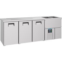 CombiSteel Beer Counter 3 Doors 2 Sinks Right Motor