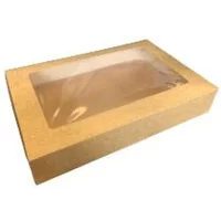 Kraft Platter Box (44x30x8cm) W Window X25