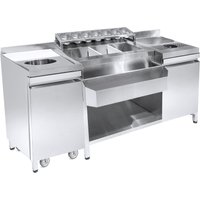 Combisteel Cocktail Bar Station with Sink and Glass Rinser - 1790 mm
