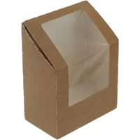 Kraft Stand Up Tortilla Box With Film X 500