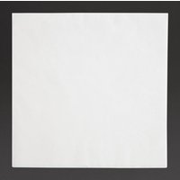 Fiesta Recyclable Dinner Napkin White 40x40cm 3ply 1/4 Fold (1000 Pack)