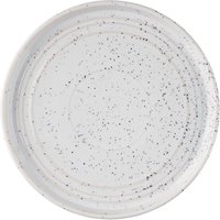 Olympia Cavolo Flat Round Plates White Speckle 180mm (6 pack)