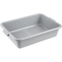 Vogue EDLP Plastic Perforated Storage Box Grey