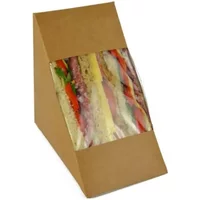 Compostable Kraft Sandwich Wedge X 500