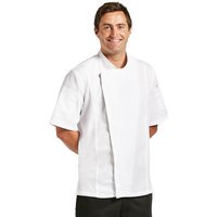 Chef Works Springfield Zipper Mens Chefs Jacket White L