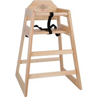 Bolero Wooden Highchair Natural Finish
