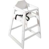 Bolero Wooden High Chair Antique White Finish