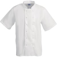 Whites Boston Unisex Short Sleeve Chefs Jacket White XS