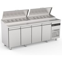 INOMAK Four Door Gastronorm Prep Counter With Raised Collar ZPZP9999