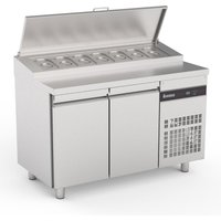 INOMAK Double Door Prep Counter With Raised Collar ZPZP99