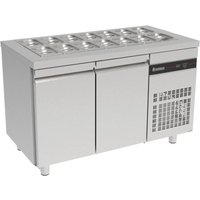 INOMAK 2 Door Gastronorm Saladette with Workspace ZNF99