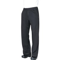 Chef Works Unisex Cool Vent Baggy Chefs Trousers Black M