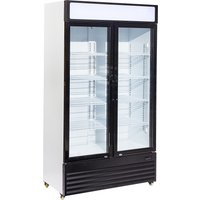 CombiSteel Hinged Double Door Display Fridge BEZ-750