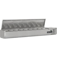 BLIZZARD 2m Hinged 1/3 Gastronorm Prep Top TOP2000EN
