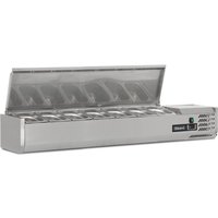 BLIZZARD 1.5m Hinged 1/4 Gastronorm Prep Top TOP1500-14EN