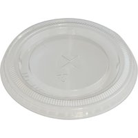 eGreen RPET Flat Lid with Straw Hole 93mm (1000 Pack)