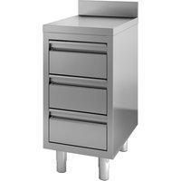 CombiSteel 700 Worktable Splashback with Drawers 600