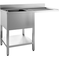 CombiSteel 700 Stainless Steel Sink Unit Flat Packed 1 Left Standing 1200