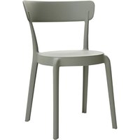 Bolero Mila Café Chairs Moss Grey (2 pack)