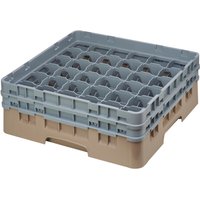Cambro Camrack Beige 36 Compartments Max Glass Height 133mm