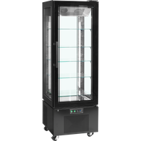 Tefcold UPD400C Black Upright Chilled Display