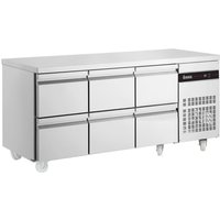 INOMAK 429L Six Drawer Gastronorm Counter Refrigerator PN222-HC