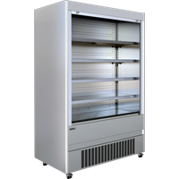 Tefcold MCX150M, Stainless Steel Multideck with shutter